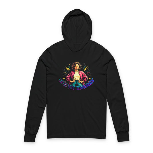 Big Tit Energy Hooded Long Sleeve Tee