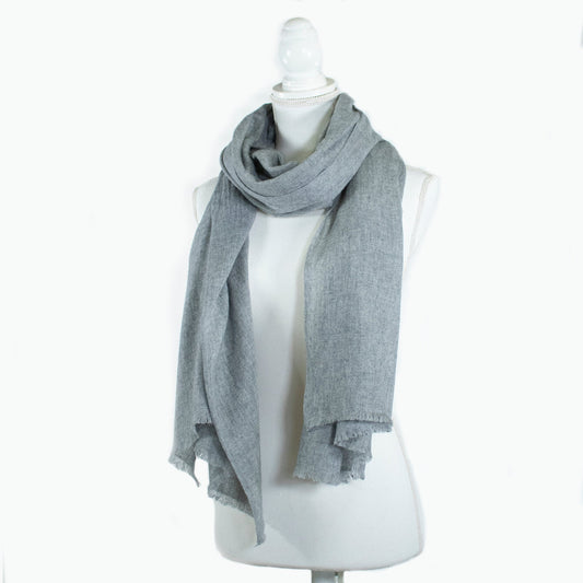 CASHMERE SCARF WITH FRINGES