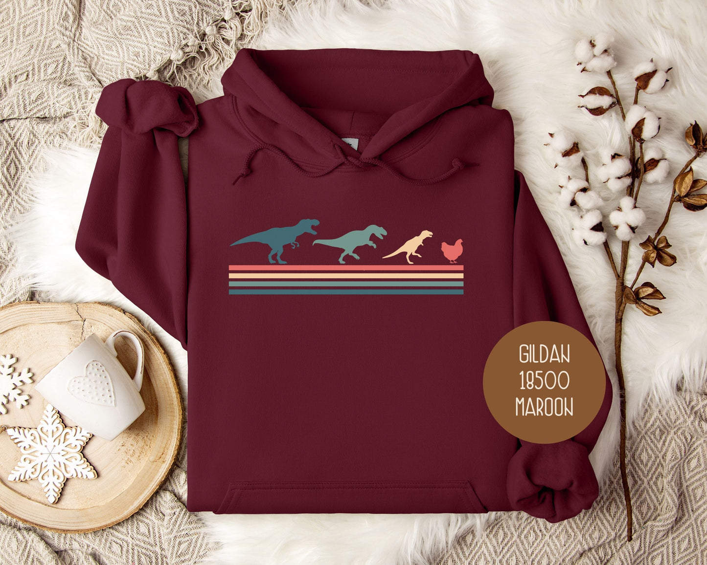 Tiny Raptors Chicken Hoodie Printify