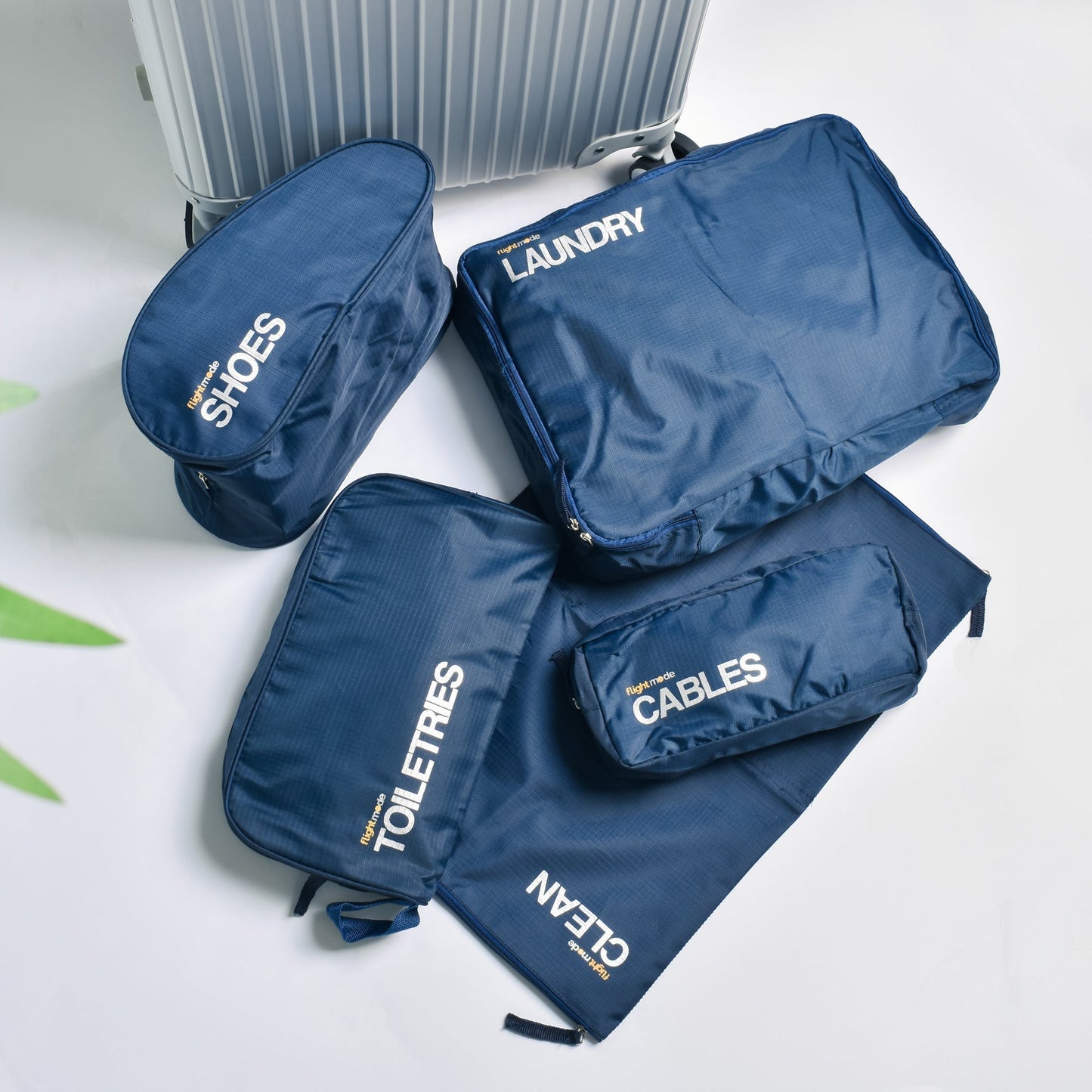 NNEDSZ 5 Pcs Travel Luggage Zipped Organizer Bag Set