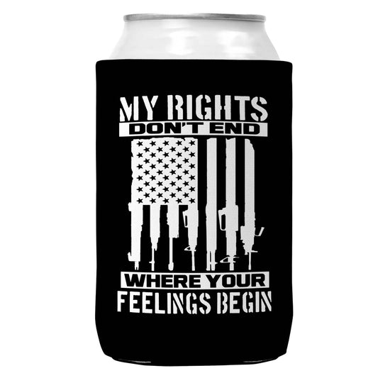 My Rights Don't End Can Coozie/Cooler for 12oz Cans