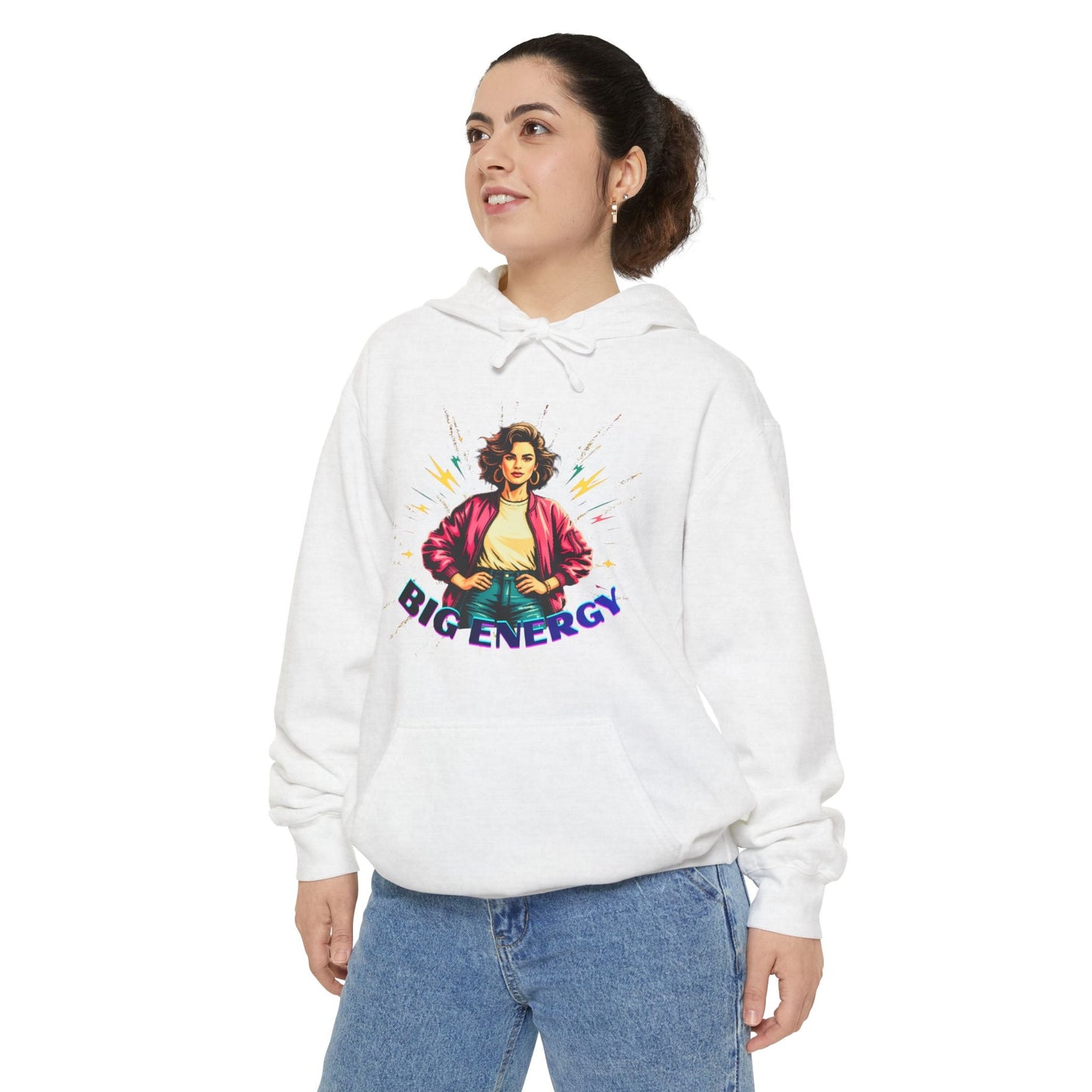 Big Energy Hoodie — Retro Graphic Pullover Printify