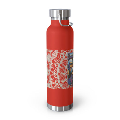 Stay Golden 22oz Copper Insulated Bottle — Retro Band Art Printify