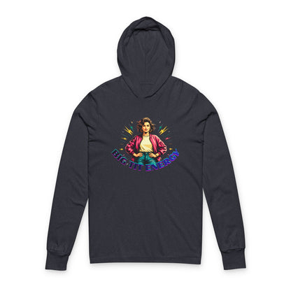 Big Tit Energy Hooded Long Sleeve Tee