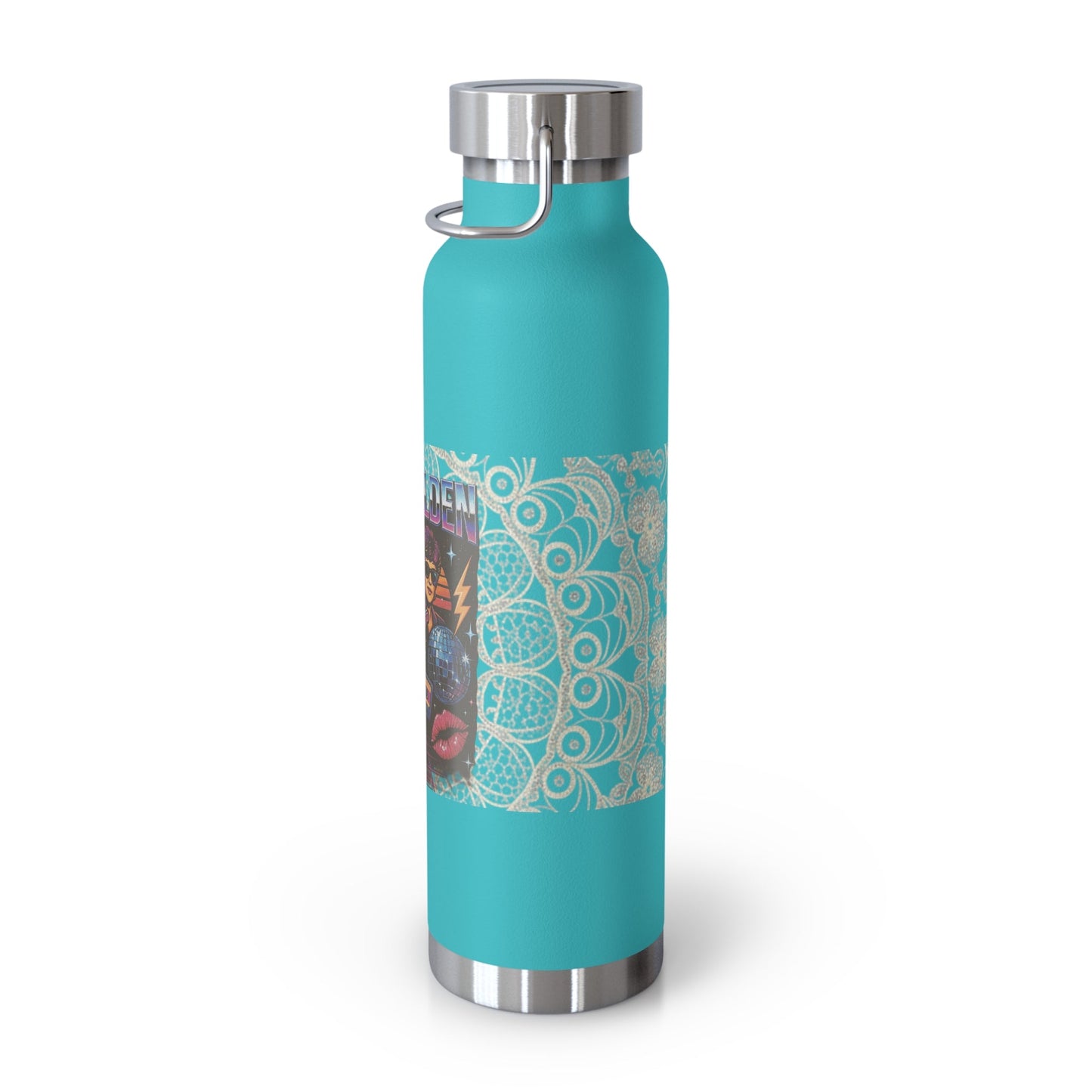 Stay Golden 22oz Copper Insulated Bottle — Retro Band Art Printify