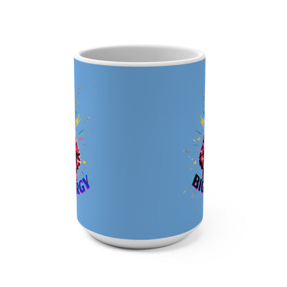 Big Energy Mug — Retro Confident Woman Coffee Cup (15oz)