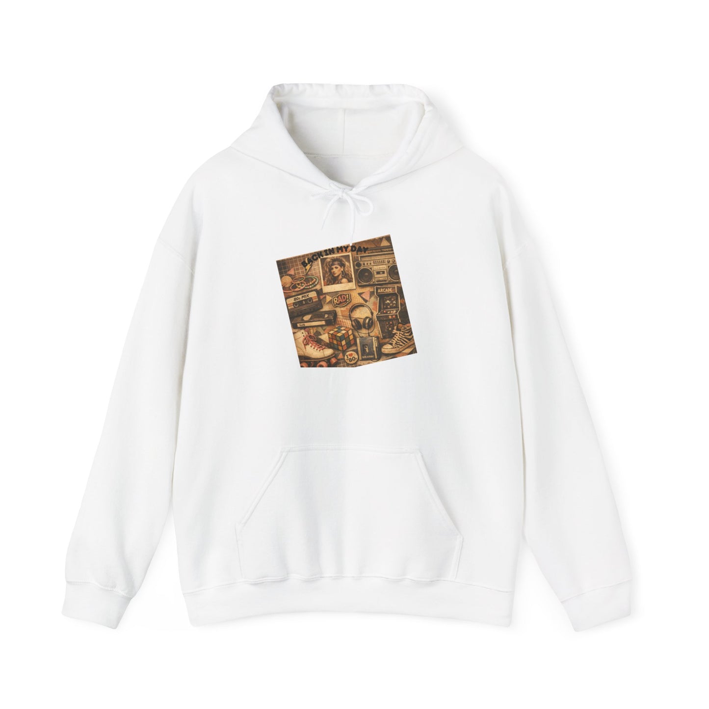 Vintage Camera Collage Hoodie — Retro Photography Graphic Sweatshirt