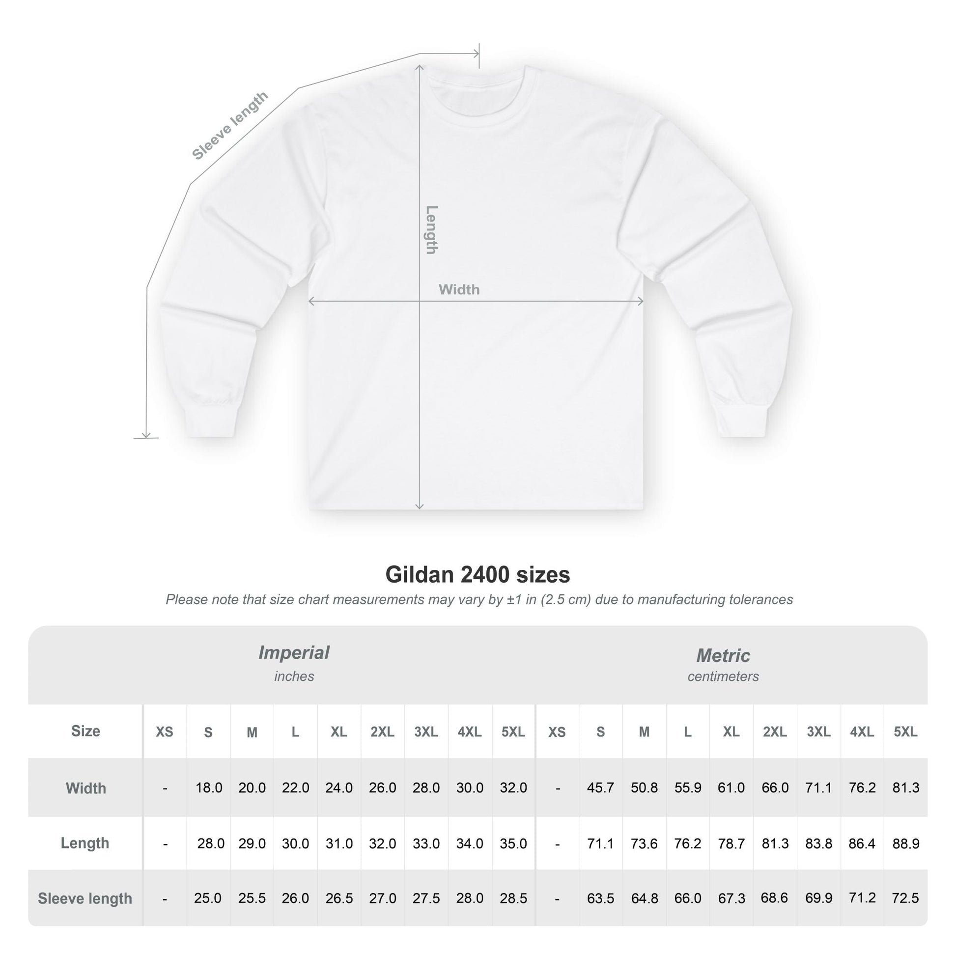 Unisex Ultra Cotton Long Sleeve Tee Printify