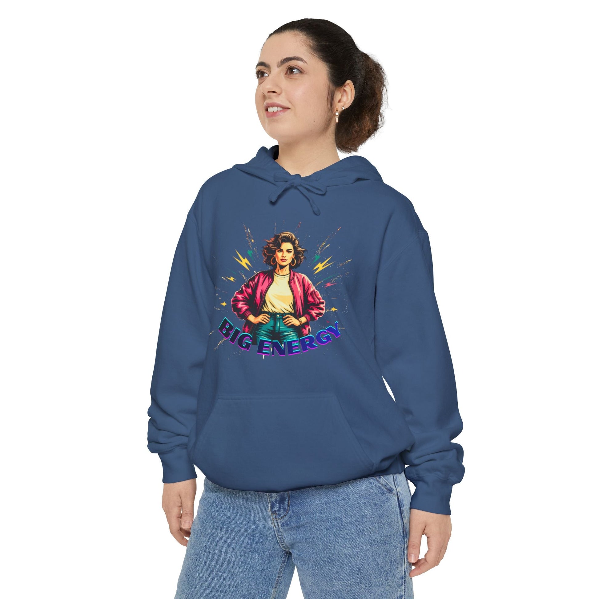 Big Energy Hoodie — Retro Graphic Pullover Printify