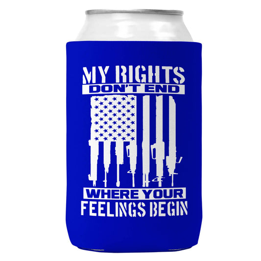 My Rights Don't End Can Coozie/Cooler for 12oz Cans