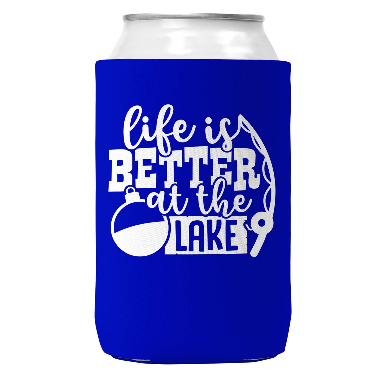 Life is Better at the Lake Can Coozie Cooler for 12oz Cans