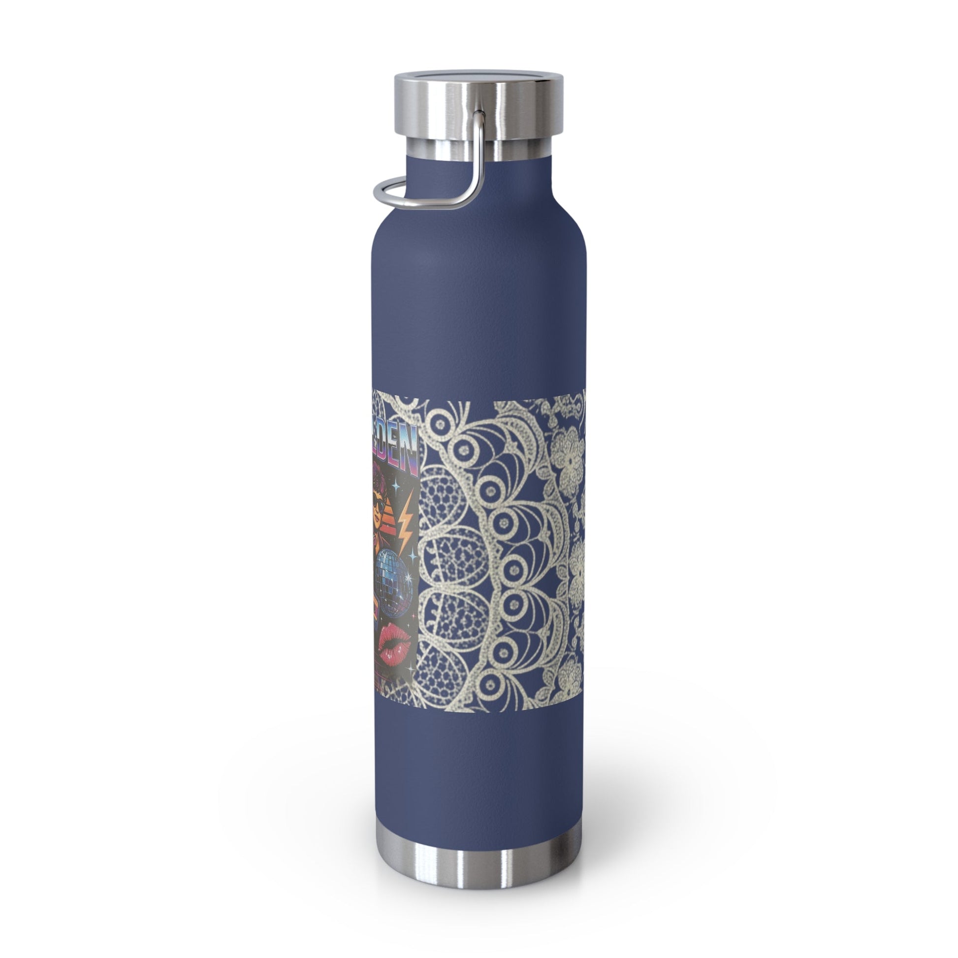 Stay Golden 22oz Copper Insulated Bottle — Retro Band Art Printify