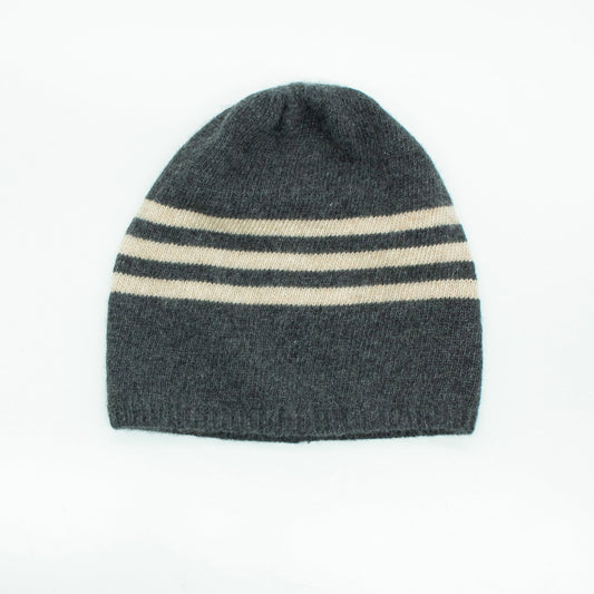 CASHMERE  STRIPED BEANIE