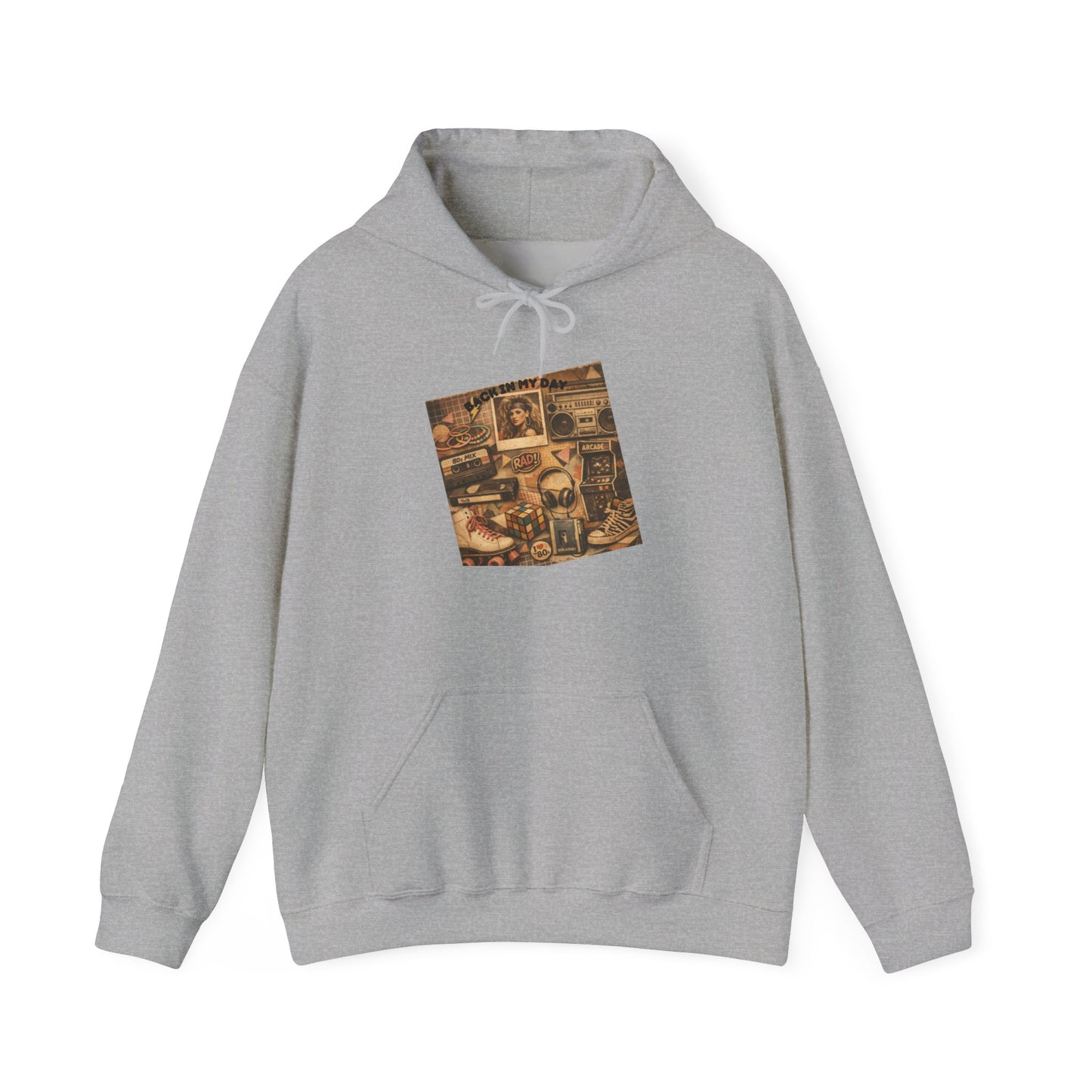 Vintage Camera Collage Hoodie — Retro Photography Graphic Sweatshirt