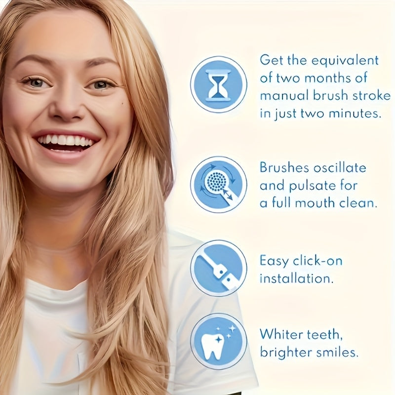 Electric Toothbrush Set with 8 Heads & Travel Case