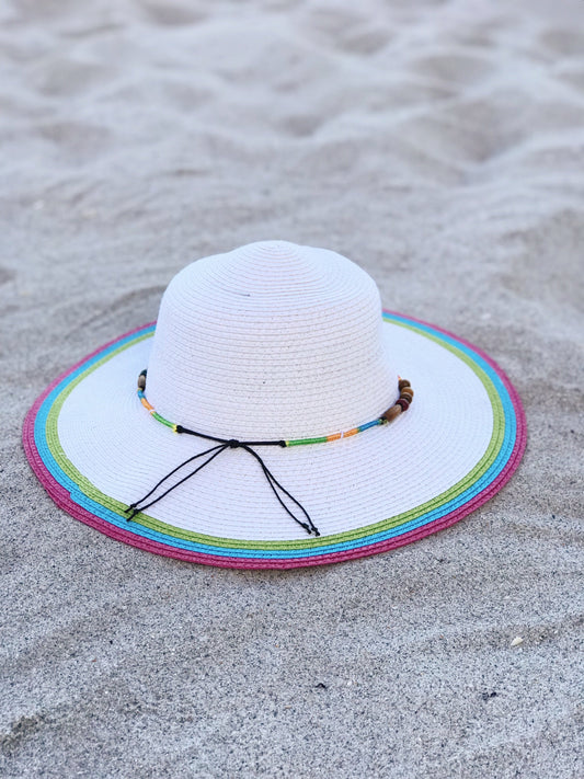 ‘Warm Summer Sun’ Striped Summer Hat