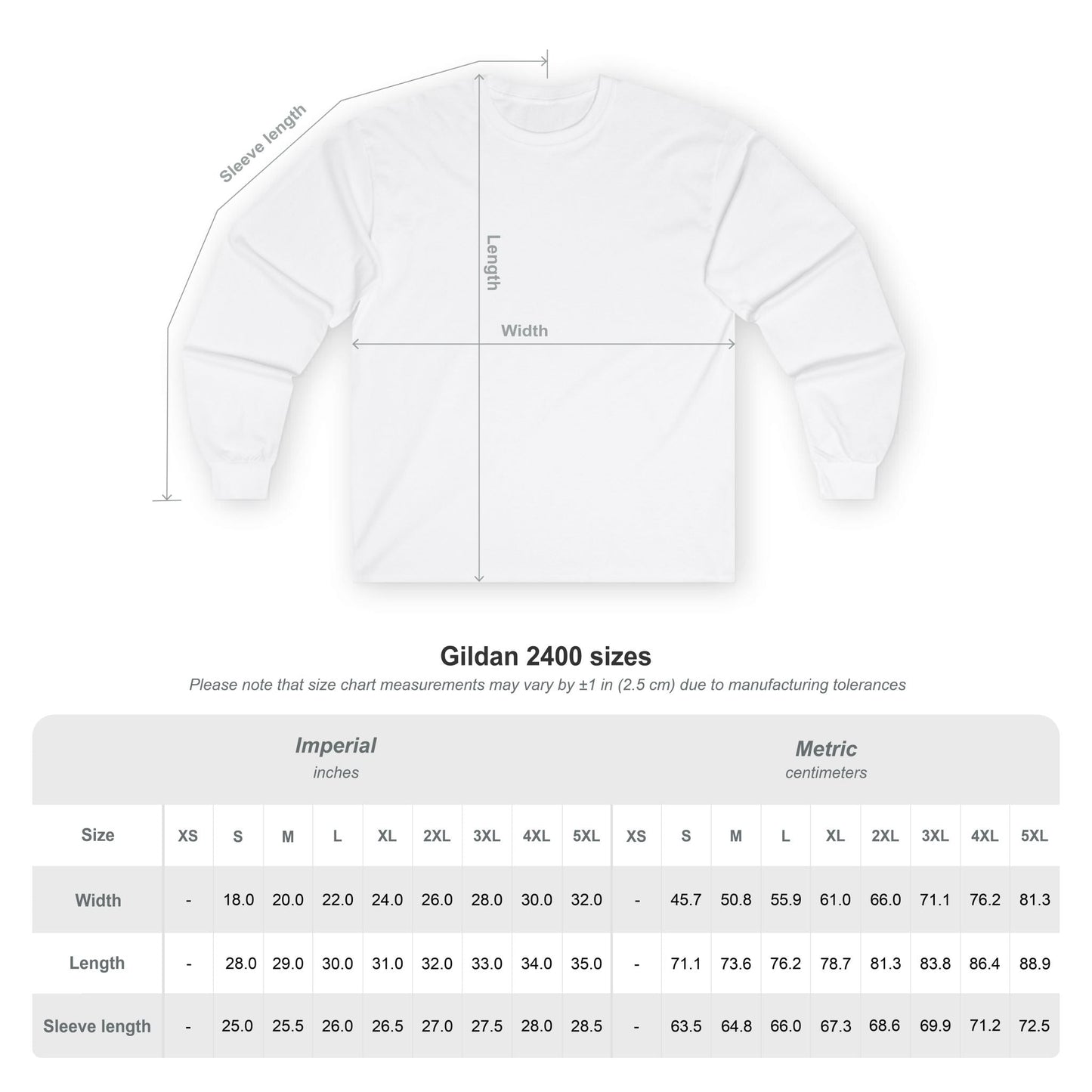 Unisex Ultra Cotton Long Sleeve Tee Printify