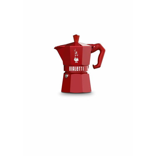 Italian Coffee Pot Bialetti MOKA EXCLUSIVE Red Aluminium 3 Cups