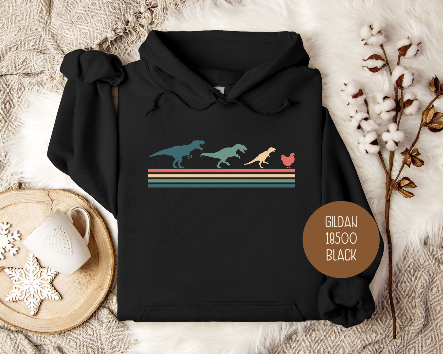 Tiny Raptors Chicken Hoodie Printify
