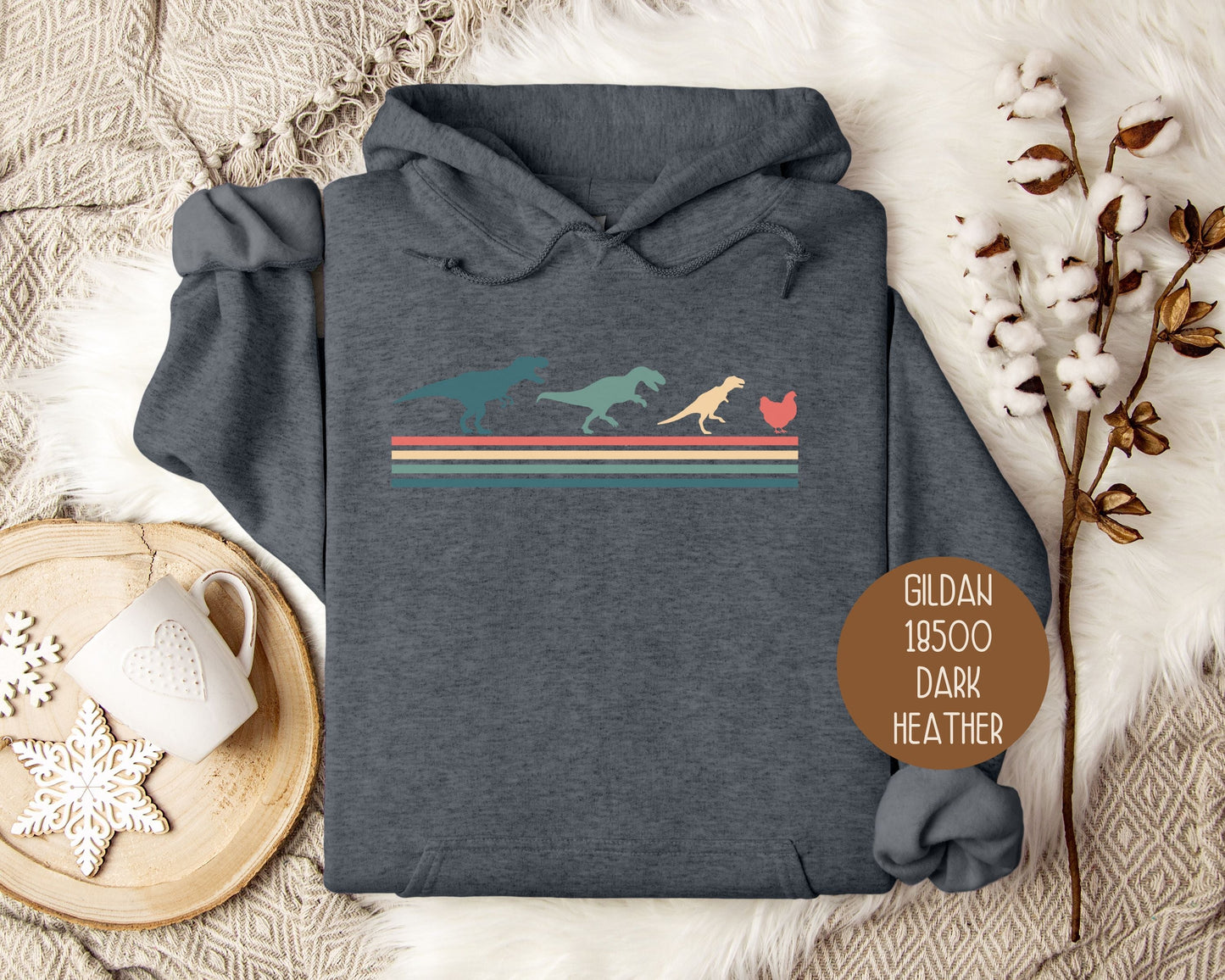 Tiny Raptors Chicken Hoodie Printify