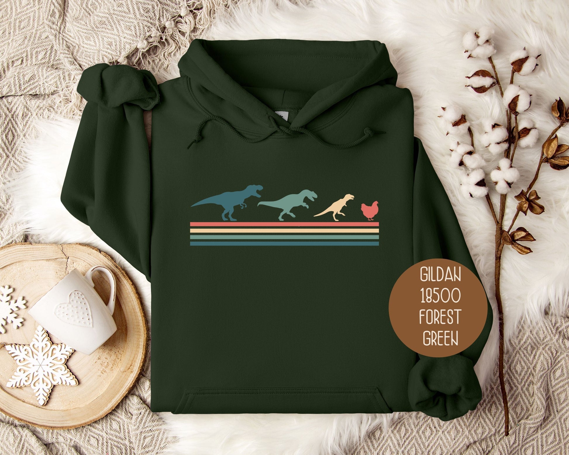 Tiny Raptors Chicken Hoodie Printify
