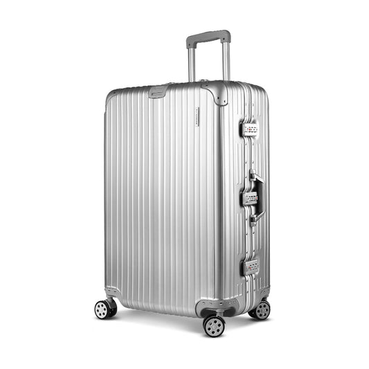 NNEDSZ 28 Aluminium Luggage Trolley - Silver