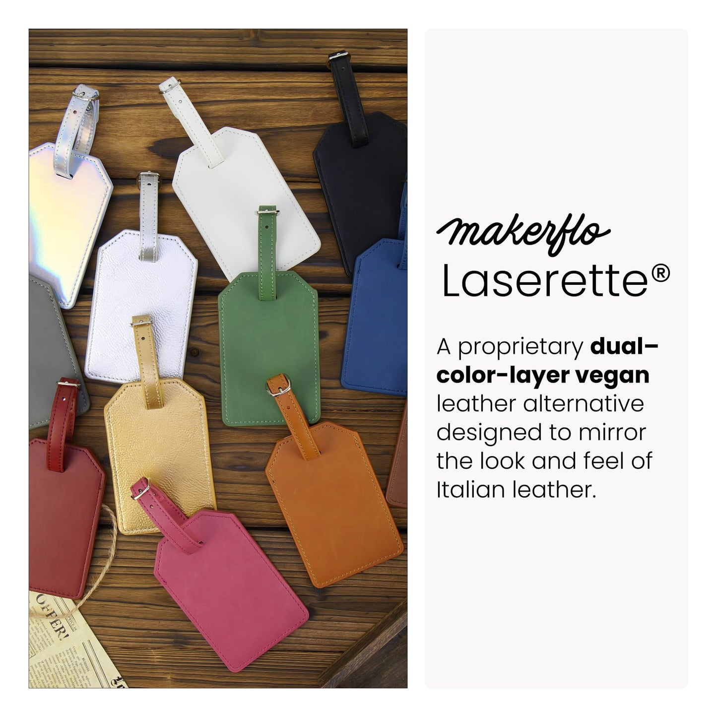Laserette Luggage Tag