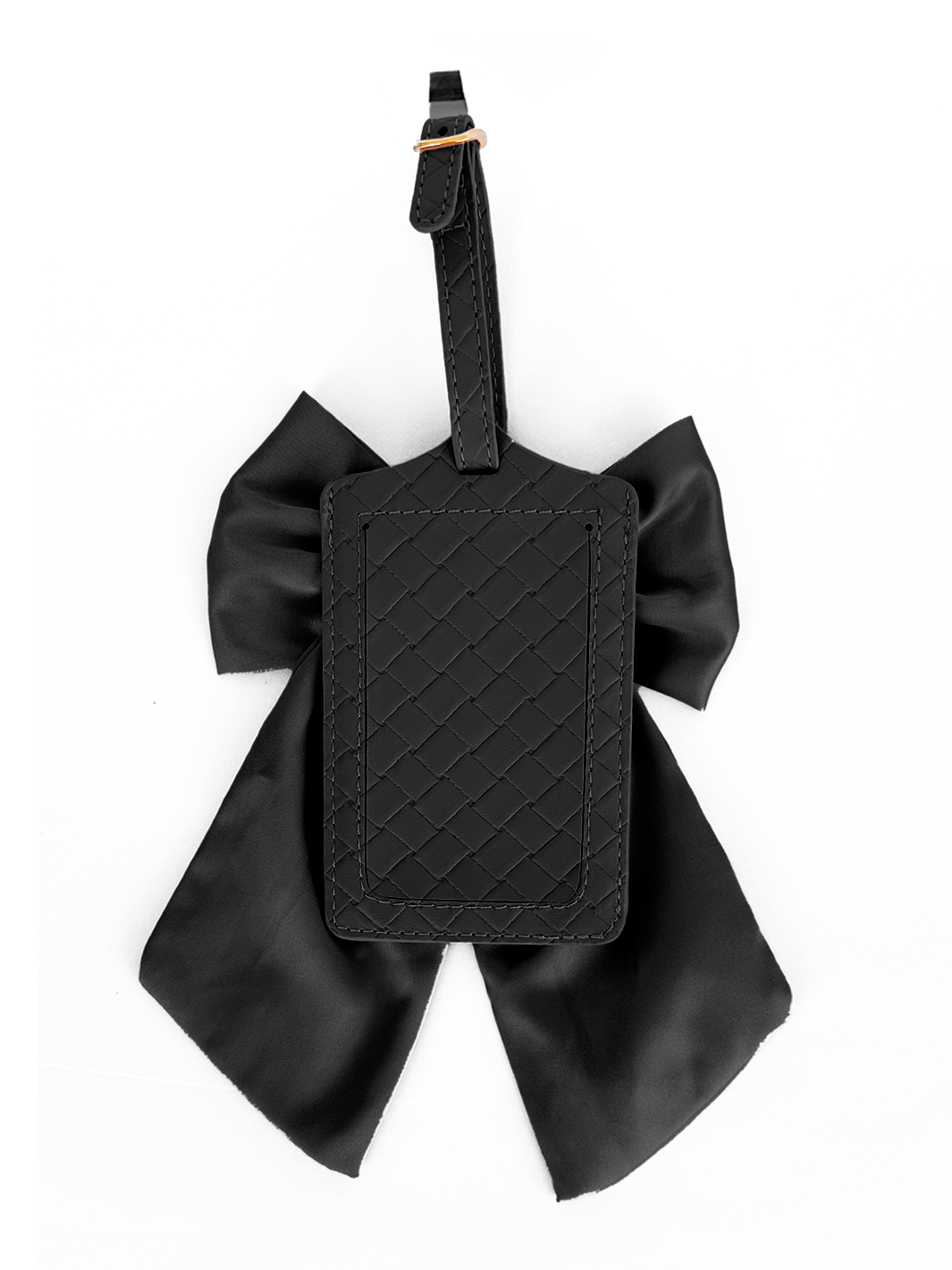 Bow Luggage Tag - Black