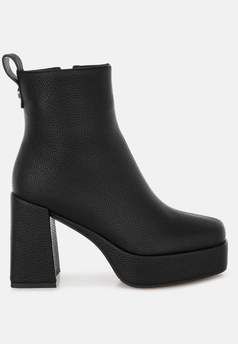 Poulin Faux Leather Chelsea Boots