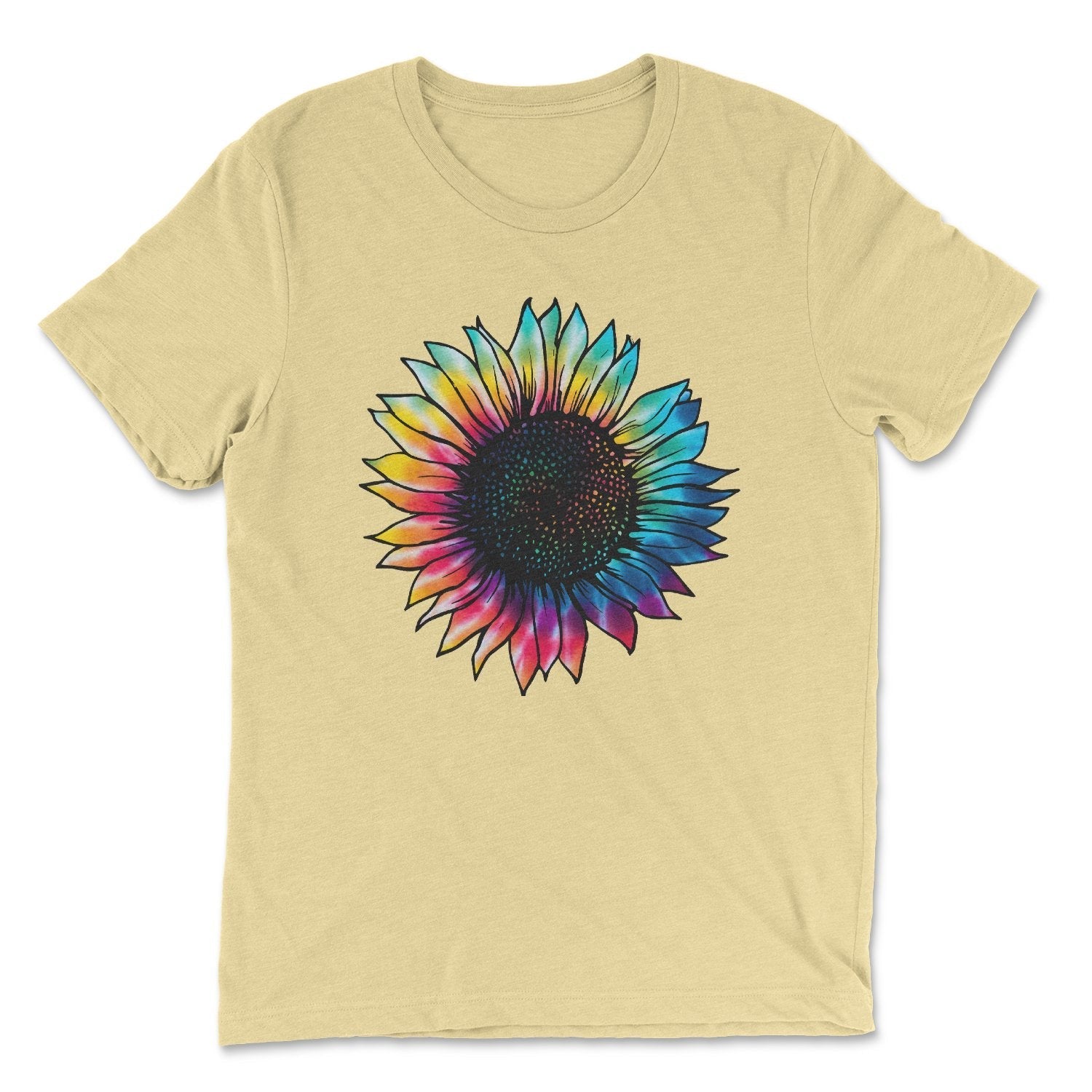 Tie Dye Sunflower Tee Friday Night Waffles