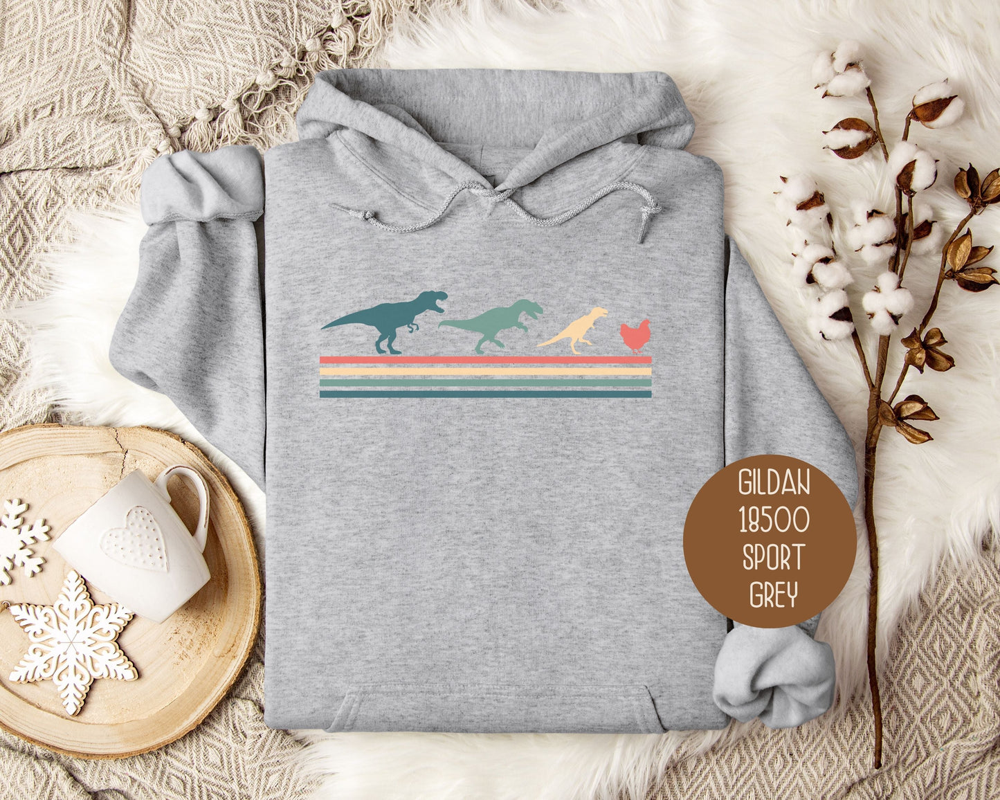 Tiny Raptors Chicken Hoodie Printify