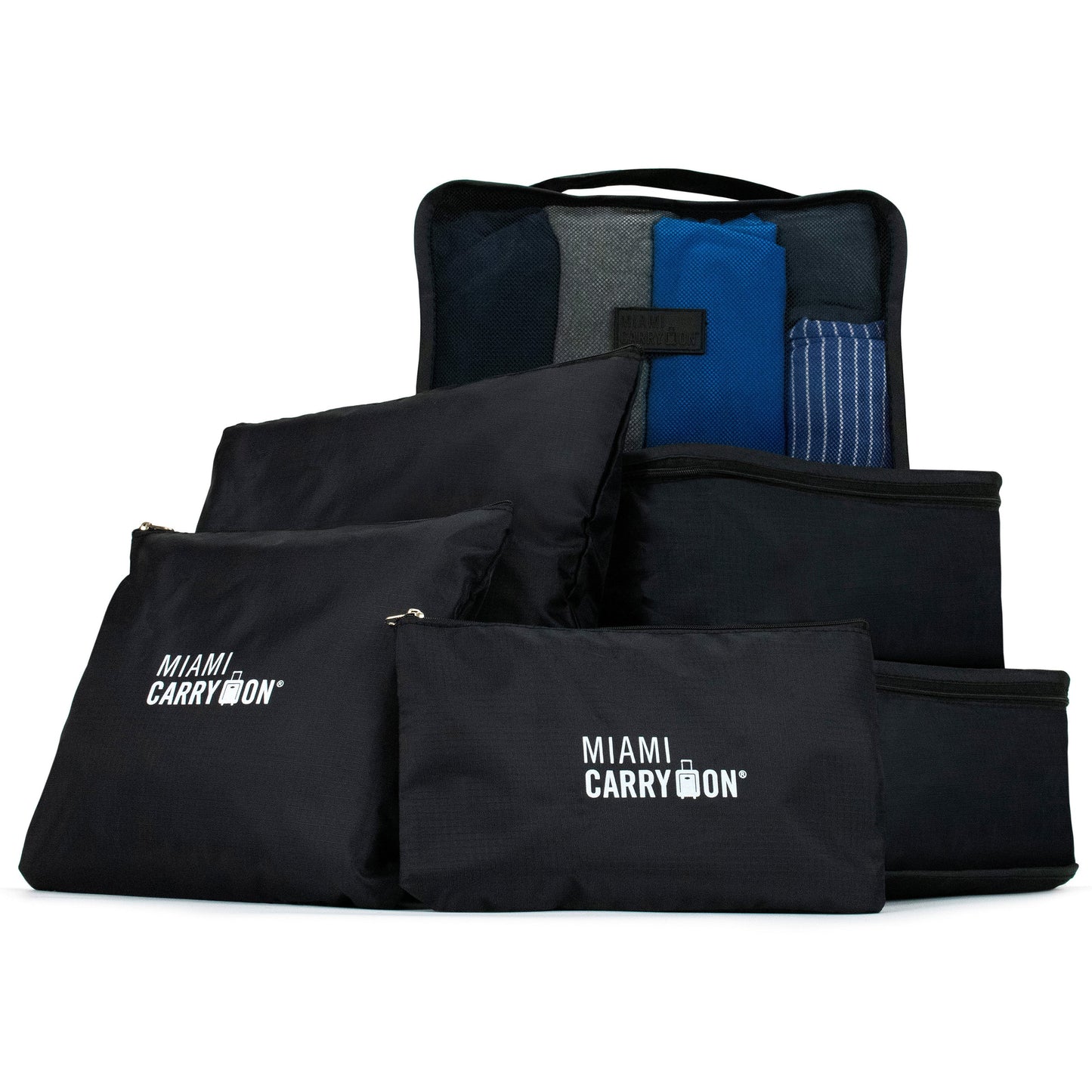 Foldable 6 Piece Packing Cubes