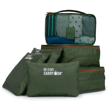 Foldable 6 Piece Packing Cubes