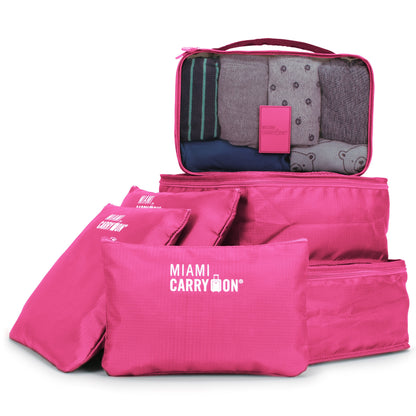 Foldable 6 Piece Packing Cubes