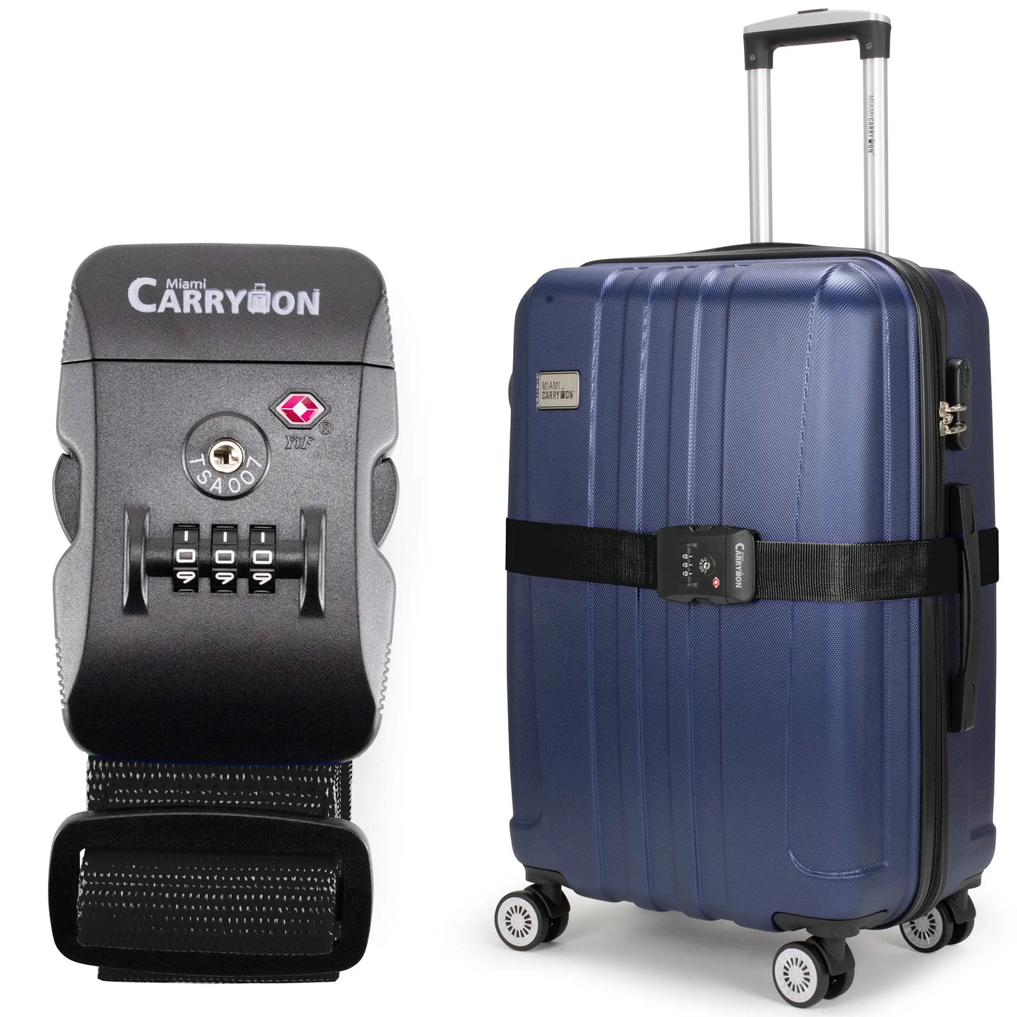 Adjustable TSA Approved Combination Lock Luggage Strap