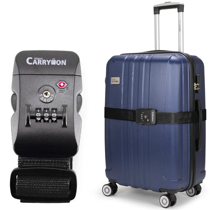 Adjustable TSA Approved Combination Lock Luggage Strap