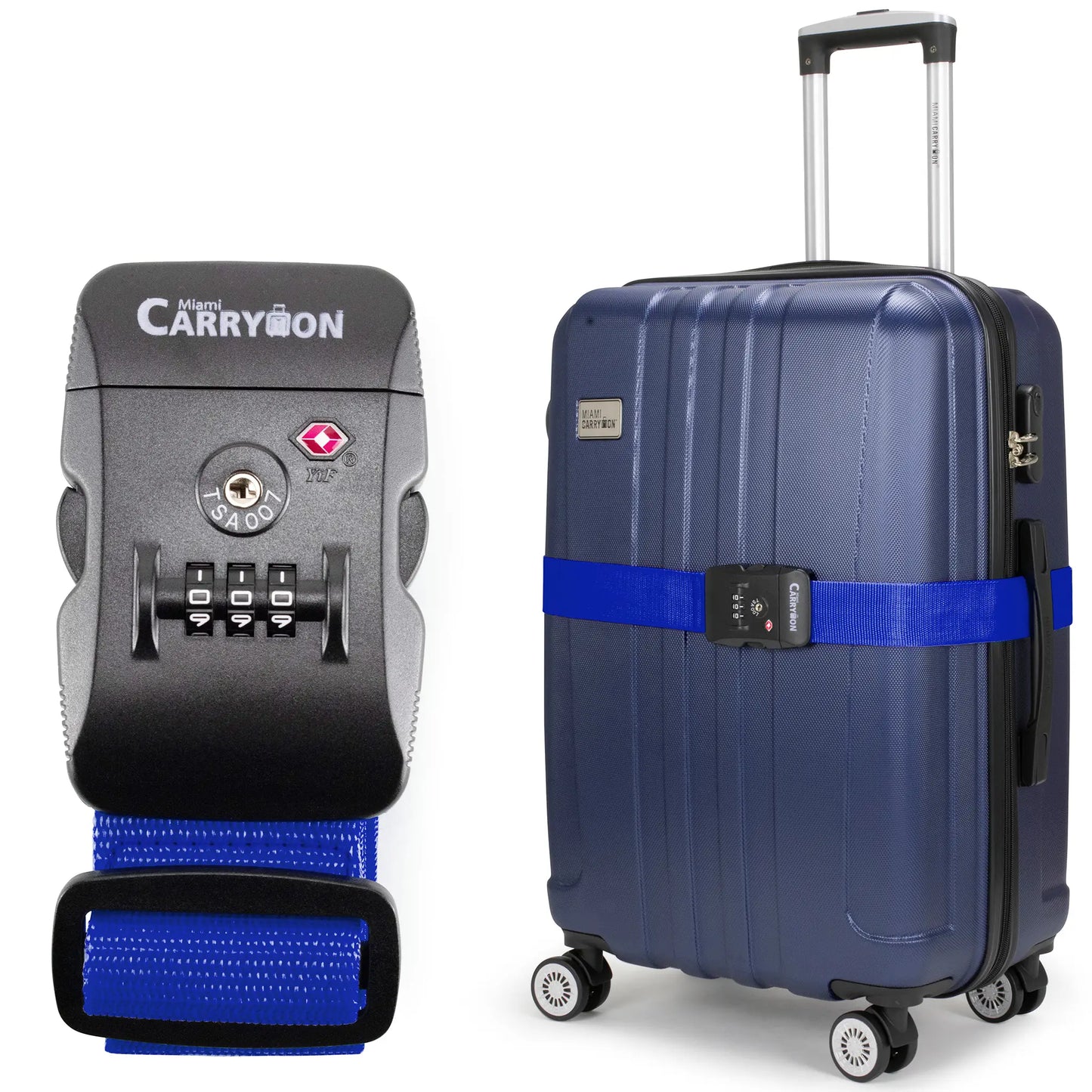 Adjustable TSA Approved Combination Lock Luggage Strap