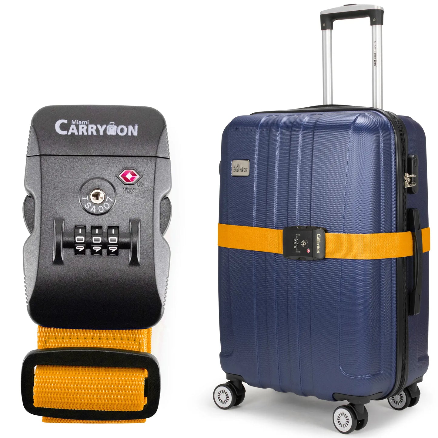 Adjustable TSA Approved Combination Lock Luggage Strap