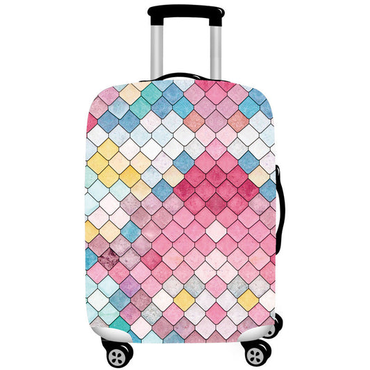 NNEDSZ M 21-24 Inch Elastic Luggage Cover with Zipper, Travel Suitcase Protector, Scratch Resistant Luggage Cover