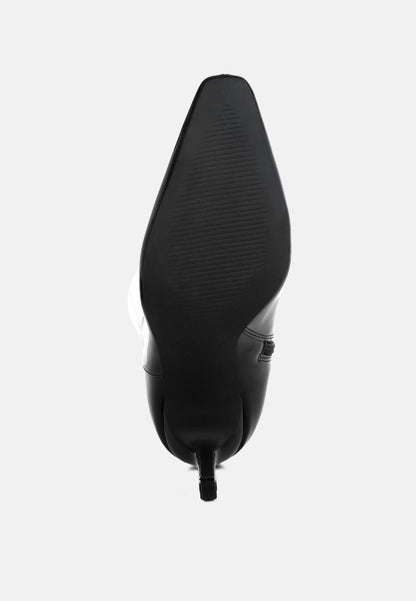 Warley Patent Faux Leather Calf Boots