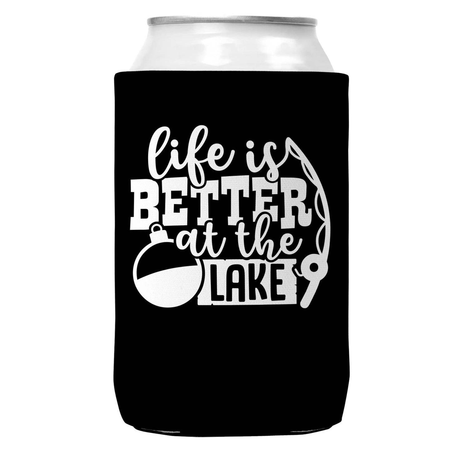 Life is Better at the Lake Can Coozie Cooler for 12oz Cans