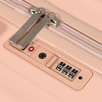 NNEIDS Slimbridge 26" Luggage Trolley Travel Hard Pink